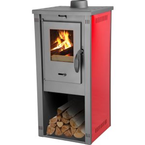 Strend Pro Thalia Okta M kályha, piros, 3,9 kW