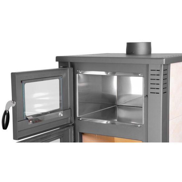 Strend Pro TAURUS kályha sütővel - bézs, 12 kW