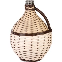   Demizson, Strend Pro Garden Cada Wilo, 10 l, krémszínű, üveg, műanyag fonat, egy fogantyú, borhoz és pálinkához