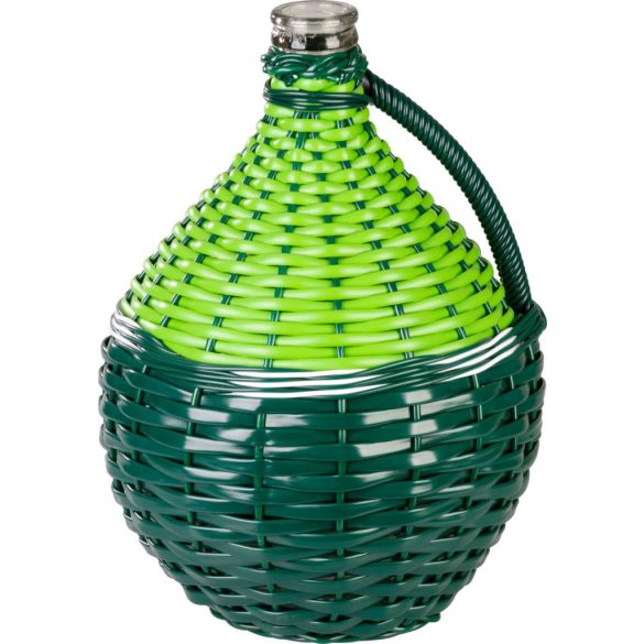 Demizson, Strend Pro Garden Cada Wilo, 10 l, krémszínű, üveg, műanyag fonat, egy fogantyú, borhoz és pálinkához