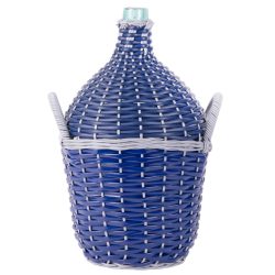   Demizson, Strend Pro Garden Cada Wilo, 15 l, kék, üveg, műanyag fonat, két fogantyú, borhoz és pálinkához