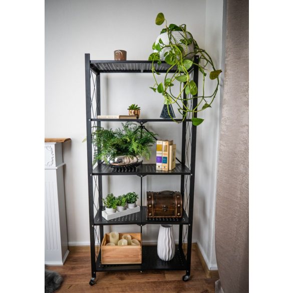 MagicHome 5 polcos összecsukható és mozgatható fém műhelypolc -163x72x34cm