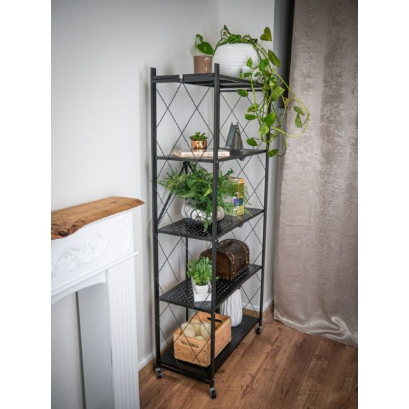 MagicHome 5 polcos összecsukható és mozgatható fém műhelypolc -163x72x34cm