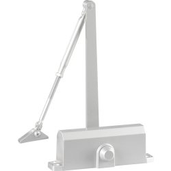   Ajtózáró, Strend Pro, ezüst, 40-65 kg, EN3, hidraulikus, tűzgátló