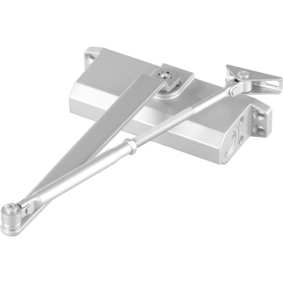 Ajtózáró, Strend Pro, ezüst, 40-65 kg, EN3, hidraulikus, tűzgátló