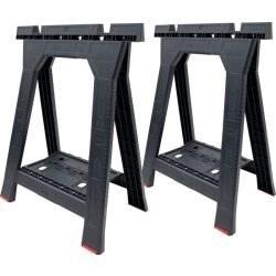   Munkabak, Qbrick Patrol, fekete, 2 db, multifunkciós, megerősített szerkezet, csúszásmentes lábak, polccal, szerszámtartóval