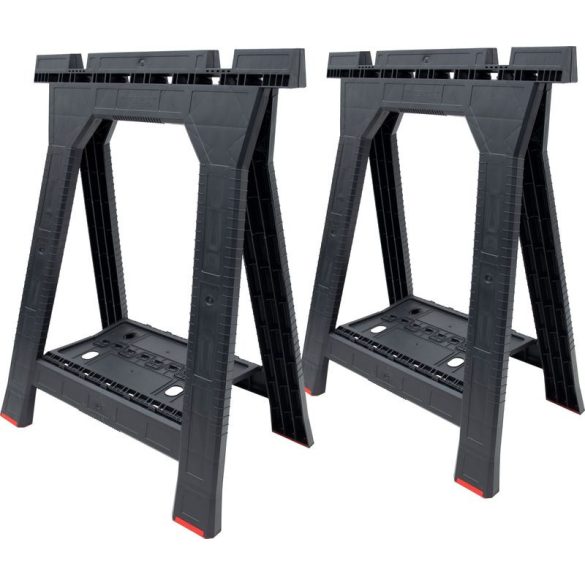 Munkabak, Qbrick Patrol, fekete, 2 db, multifunkciós, megerősített szerkezet, csúszásmentes lábak, polccal, szerszámtartóval