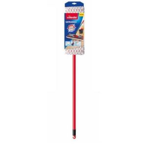 Felmosó, Vileda Ultramax Microfibre, 140 cm, mikroszálas, 2 az 1-ben, Power Zone, teleszkópos nyél, 60°C-on mosható, minden kemény padlóra