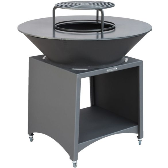 Tűzrakó, Strend Pro Grill Fiesta, antracit, átmérő: 100 cm, acél, kör alakú tűzrakóval