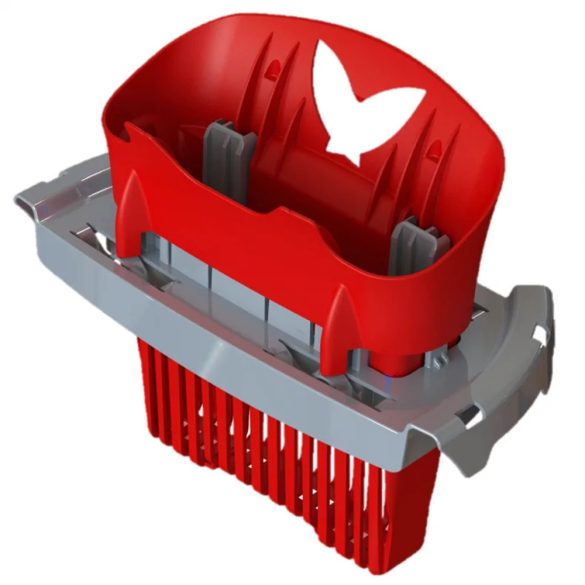 Vödör, Vileda Ultramax, 10 liter, piros-szürke, csavarókosárral, ergonomikus kialakítással