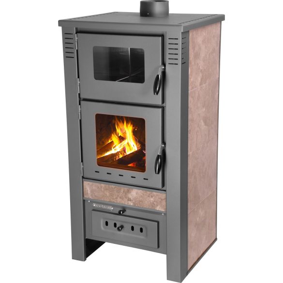 Strend Pro TAURUS kályha sütővel - mocca, 12 kW