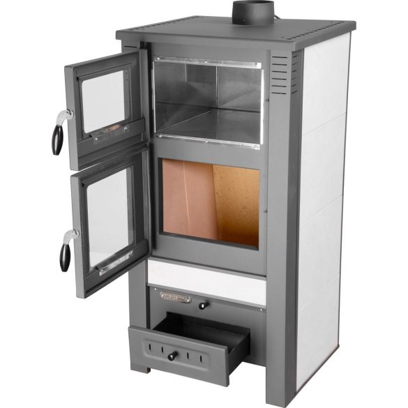 Strend Pro TAURUS kályha sütővel - fehér, 12 kW