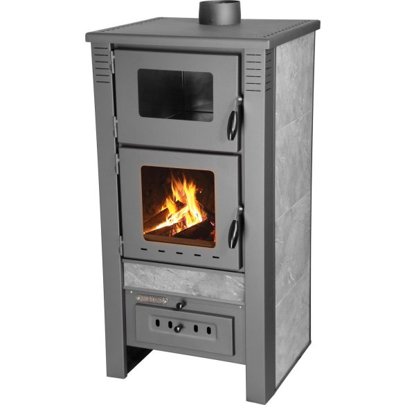 Strend Pro TAURUS kályha sütővel - szürke, 12 kW