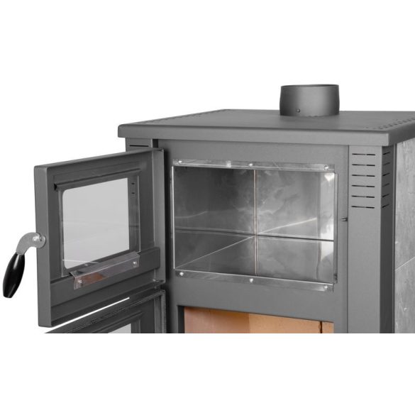 Strend Pro TAURUS kályha sütővel - szürke, 12 kW