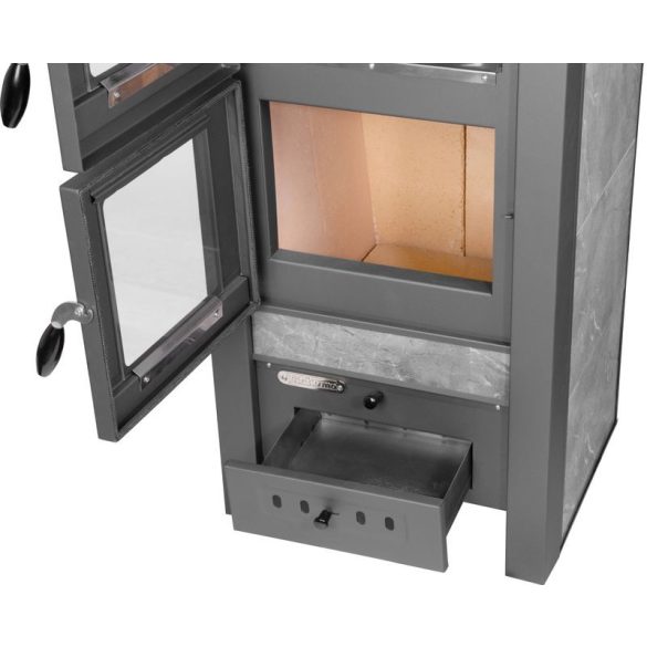 Strend Pro TAURUS kályha sütővel - szürke, 12 kW
