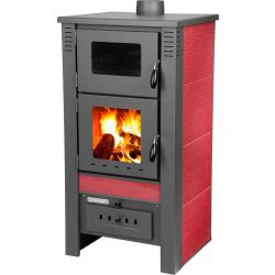 Strend Pro TAURUS kályha sütővel, piros, 12 kW