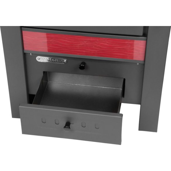 Strend Pro TAURUS kályha sütővel - piros, 12 kW