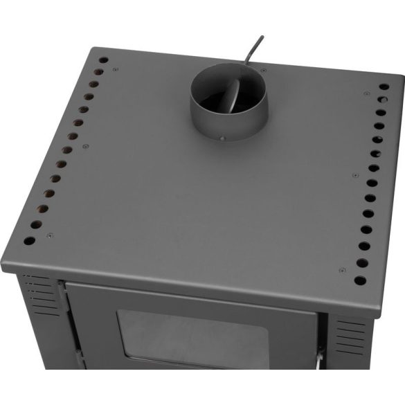 Strend Pro TAURUS kályha sütővel - piros, 12 kW