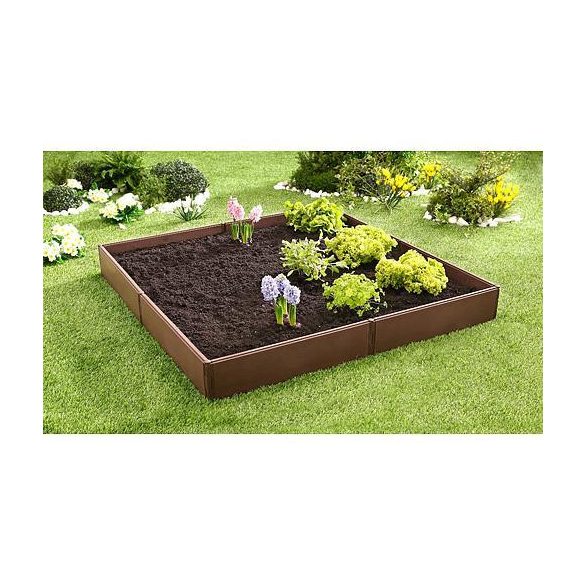 Virágágyás, Strend Pro Garden RB053, 57 x 13 cm, polipropilén, 8 részes, kiemelt