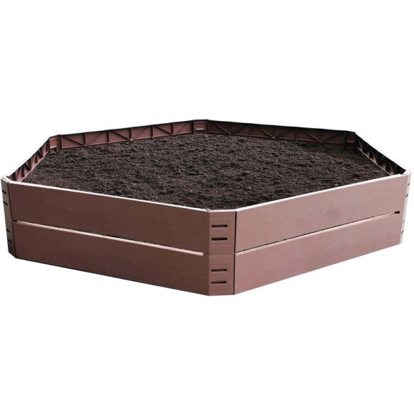 Magaságyás, Strend Pro Garden RB083, 132 x 25 cm, 250 l, polipropilén, 6 részes, kiemelt kivitel