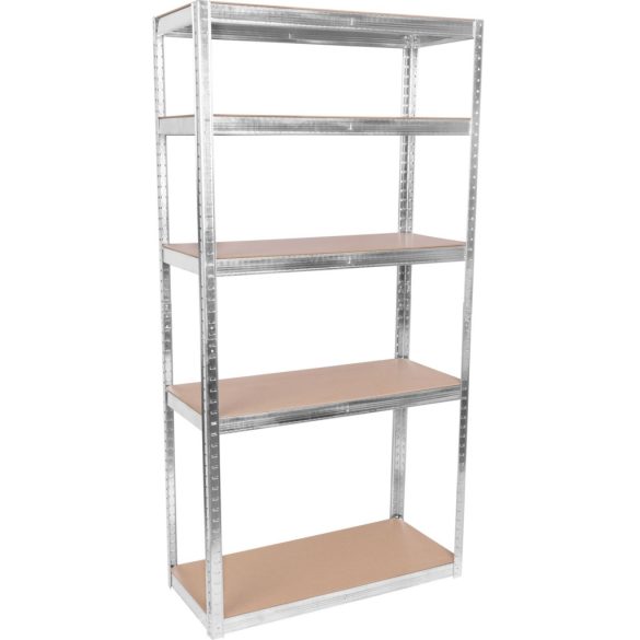 Strend Pro 5 polcos fém/MDF műhelypolc, 180 x 90 x 40 cm, teherbírás: 175 kg/polc
