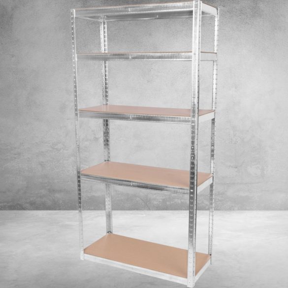 Strend Pro 5 polcos fém/MDF műhelypolc, 180 x 90 x 40 cm, teherbírás: 175 kg/polc
