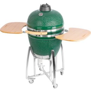 Strend Pro Kamado Egg faszenes grill, 21” grill, 46,7 cm átmérő, grill magasság 91 cm, zöld, 130 x 73 x 122 cm