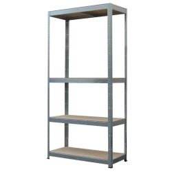   Strend Pro 4 polcos fém/MDF műhelypolc, 70 x 30 x 150 cm, teherbírás: 150 kg/polc