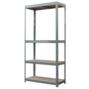 Strend Pro 4 polcos fém/MDF műhelypolc, 70 x 30 x 150 cm, teherbírás: 150 kg/polc