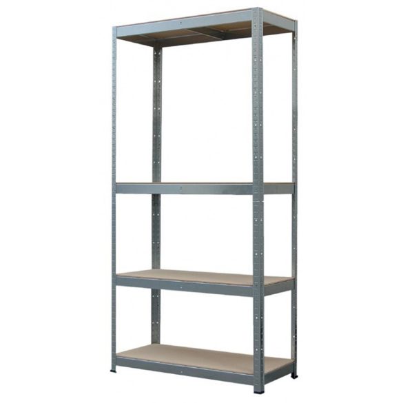 Strend Pro 4 polcos fém/MDF műhelypolc, 70 x 30 x 150 cm, teherbírás: 150 kg/polc