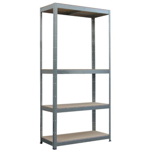 Strend Pro 4 polcos fém/MDF műhelypolc, 70 x 30 x 150 cm, teherbírás: 150 kg/polc