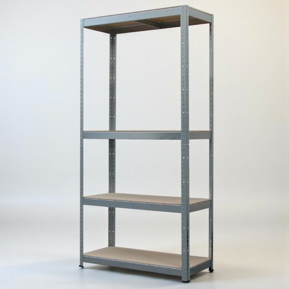 Strend Pro 4 polcos fém/MDF műhelypolc, 70 x 30 x 150 cm, teherbírás: 150 kg/polc