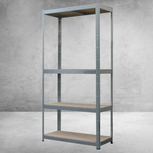 Strend Pro 4 polcos fém/MDF műhelypolc, 70 x 30 x 150 cm, teherbírás: 150 kg/polc