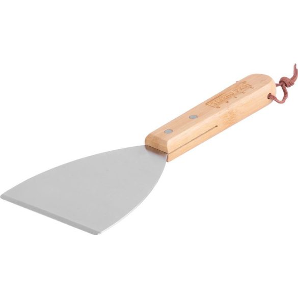Strend Pro Grill forgató kaparóval, bambusz fogantyúval - 26x10x1,8 cm