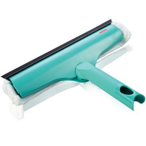 Ablaktörlő, Leifheit 51320, 3 az 1-ben, 28 cm, türkiz, mikroszálas, mosható huzat, vízlehúzó él, mozgatható, rögzíthető fej