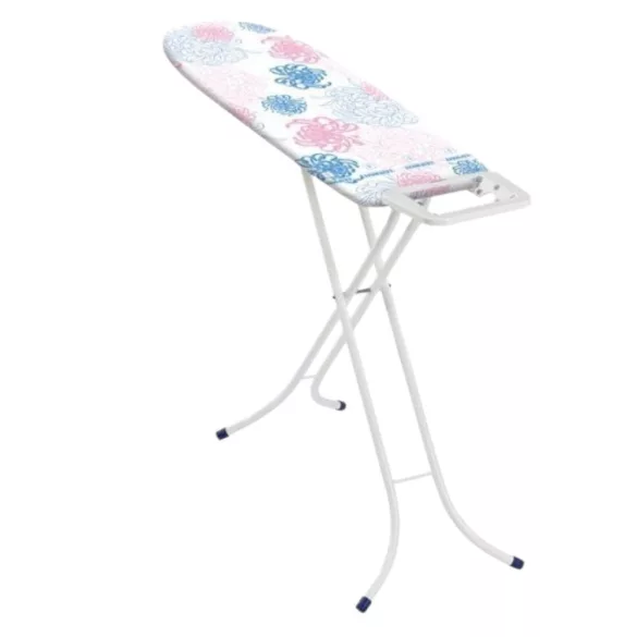 Leifheit 72576 Classic S Basic vasalódeszka, fehér, 110 × 30 cm vasalófelülettel, 76–87 cm között állítható magassággal, stabil vasalótartó felülettel és biztonsági zárral, kompakt, összecsukható kialakítással
