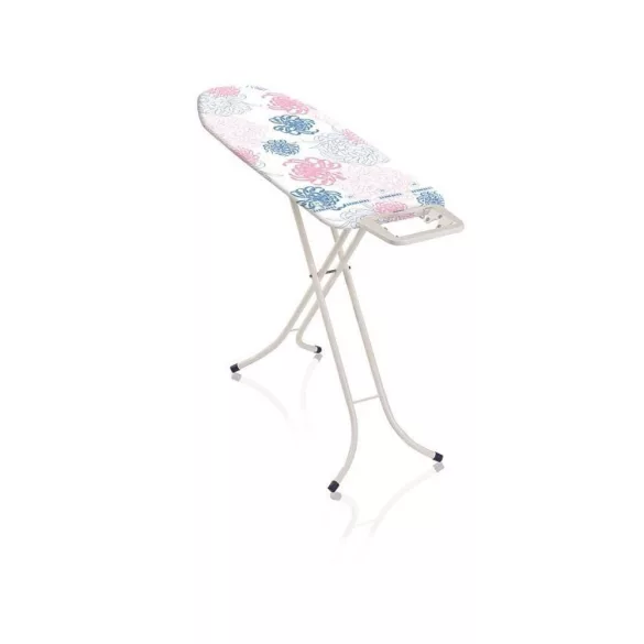 Leifheit 72577 Classic M Basic vasalódeszka, fehér, 120 × 30 cm vasalófelülettel, 76–87 cm között állítható magassággal, stabil vasalótartó felülettel és biztonsági zárral, kompakt, összecsukható kialakítással