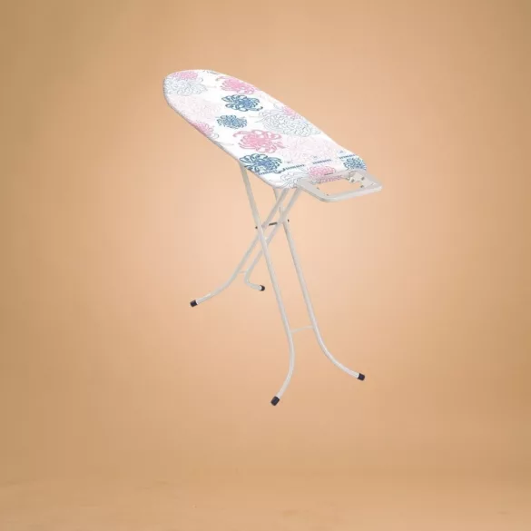 Leifheit 72577 Classic M Basic vasalódeszka, fehér, 120 × 30 cm vasalófelülettel, 76–87 cm között állítható magassággal, stabil vasalótartó felülettel és biztonsági zárral, kompakt, összecsukható kialakítással