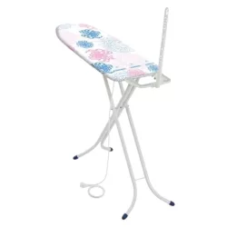   Leifheit 72580 Classic M Compact Plus vasalódeszka, fehér, 120 × 38 cm vasalófelülettel, 76–95 cm között állítható magassággal, stabil vasalótartóval, beépített kábeltartó antennával