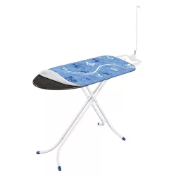   Leifheit 72585 Air Board M Compact vasalódeszka, türkiz, 120 × 38 cm vasalófelülettel, Thermo-Reflect technológiával a 33%-kal gyorsabb vasalásért, 76–95 cm között állítható
