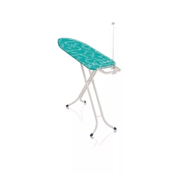 Leifheit 72585 Air Board M Compact vasalódeszka, türkiz, 120 × 38 cm vasalófelülettel, Thermo-Reflect technológiával a 33%-kal gyorsabb vasalásért, 76–95 cm között állítható