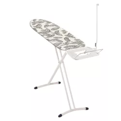  Leifheit 72567 Air Board Express L Solid vasalódeszka, fehér, 130 × 38 cm vasalófelülettel, perforált páraáteresztő pamuthuzattal gőzölős vasalókhoz, 76–98 cm között állítható
