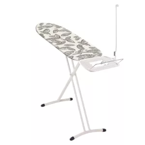 Leifheit 72567 Air Board Express L Solid vasalódeszka, fehér, 130 × 38 cm vasalófelülettel, perforált páraáteresztő pamuthuzattal gőzölős vasalókhoz, 76–98 cm között állítható