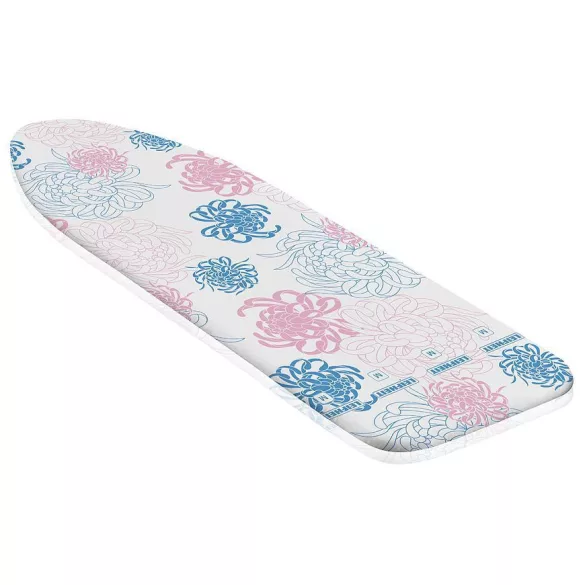 Vasalódeszka huzat, Leifheit 71598 Cotton Classic, fehér, M, 125 x 40 cm-ig, 100% pamut, 3 mm habszivacs párnázás, húzózsinórral