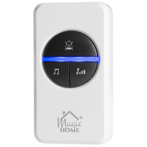 Vezeték nélküli ajtócsengő, MagicHome Intelligent4, fehér/fekete, 230 V, konnektoros, IP44 védelem, maximum 100 m hatótáv, 82 dB, 16 dallam