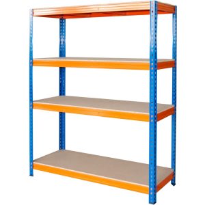 Strend Pro 4 polcos fém műhelypolc - 180x180x60cm