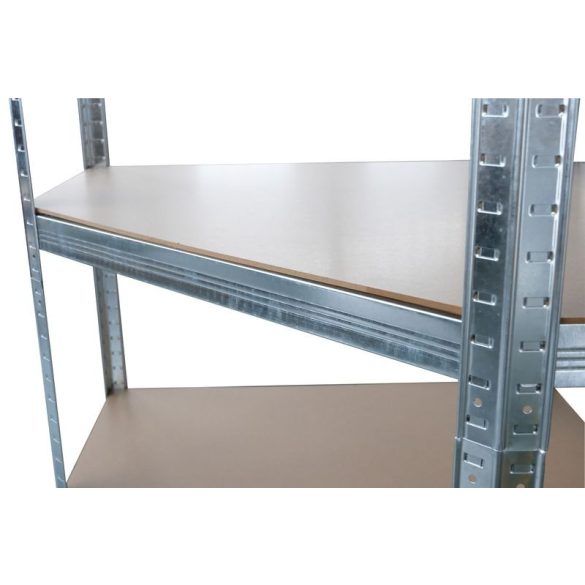 Strend Pro 5 polcos fém/MDF sarok műhelypolc - 180x90x40cm