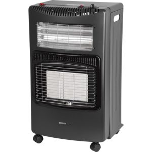 Fűtőtest Strend Pro LQ-HE01F, 4,2 kW, gáz + elektromos, szoba, összecsukható, nyomásszabályozóval és
