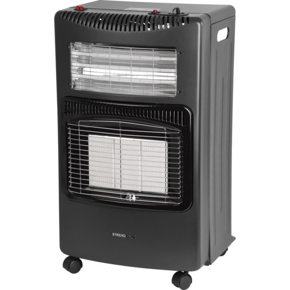 Fűtőtest Strend Pro LQ-HE01F, 4,2 kW, gáz + elektromos, szoba, összecsukható, nyomásszabályozóval és