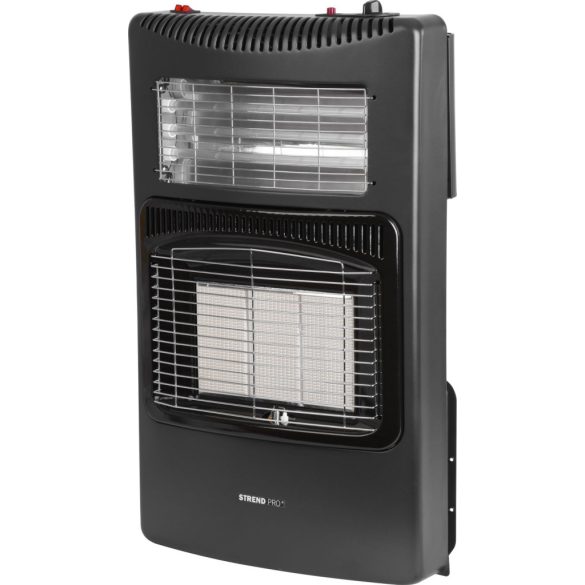 Fűtőtest Strend Pro LQ-HE01F, 4,2 kW, gáz + elektromos, szoba, összecsukható, nyomásszabályozóval és